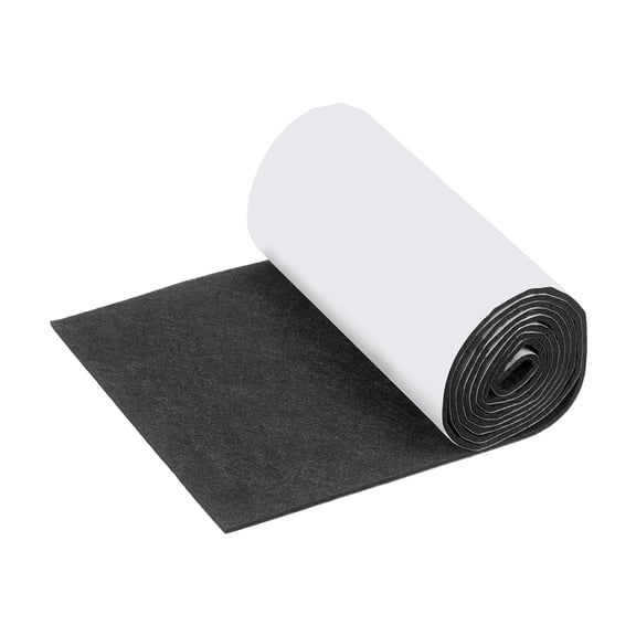 Felt Furniture Pads, 40 x 5 x 0.9 Inch Non-Slip Self-Adhesive Floor Protectors, Cuttable Felts Strip Tape Roll for Hardwood Floors and Home Appliances, Black