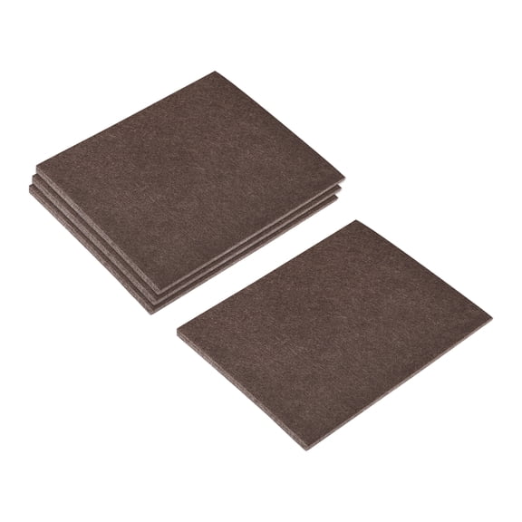 Uxcell Felt Furniture Pads, Self Adhesive Square Floor Protectors for Furniture Legs Hardwood Floor 130mm x 114mm 16Pcs