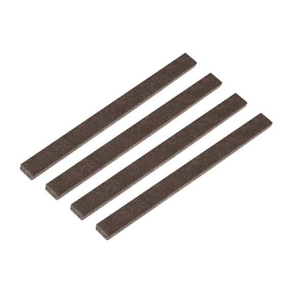 Felt Furniture Pads, 6" x 0.5" Self Adhesive Square Floor Protectors, Brown 4Pack