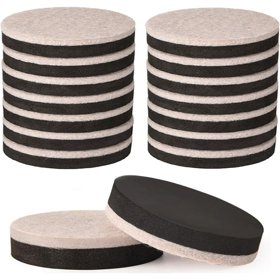 Felt Furniture Sliders for Hardwood Floors, 16 PCS 3" Reusable Furniture Movers Sliders for Hard Surfaces, Move Your Furniture Easily and Safely!
