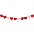 thumbnail image 1 of Felt Garland Heart Banner, Pre-Strung | Valentines Day Decorations | Red Pink Valentines Garland Banner | Anniversary Wedding Party Decorations | Outdoor Home Hanging Valentine's Day Decor, 1 of 8