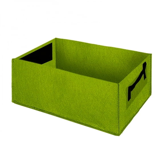 Felt Grow Bag Rectangle Planting Nursery Pot Outdoor Garden Flower Planting Bag with Handle Garden Vegetable Planting Container