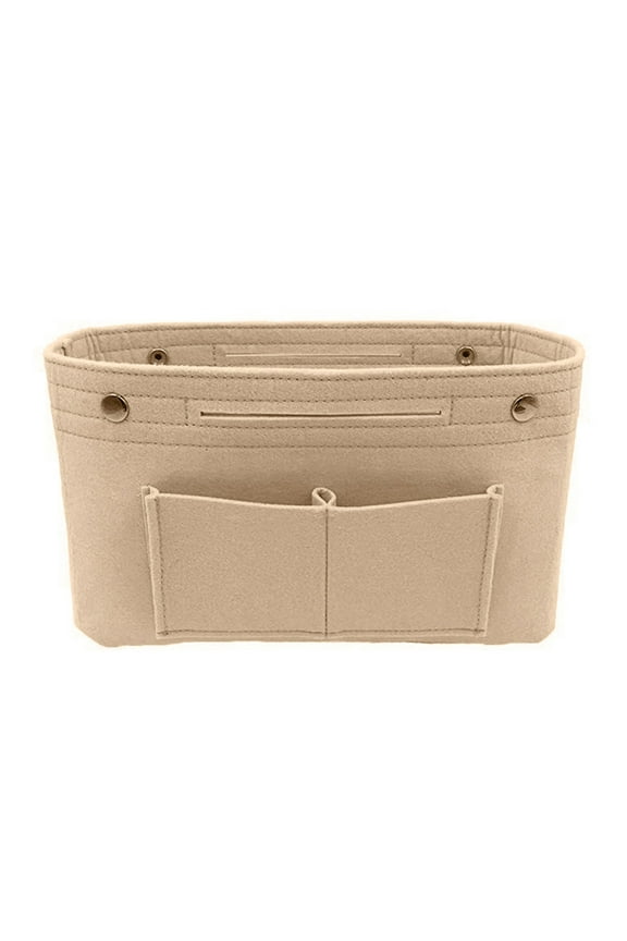 Felt Handbag Organizer Bag Insert 9.45" X 5.91", Multi-Pocket Purse Tote Organizer for Women, Lightweight Felt Organizer for Cosmetics Keys Phone, 1 Makeup Bag