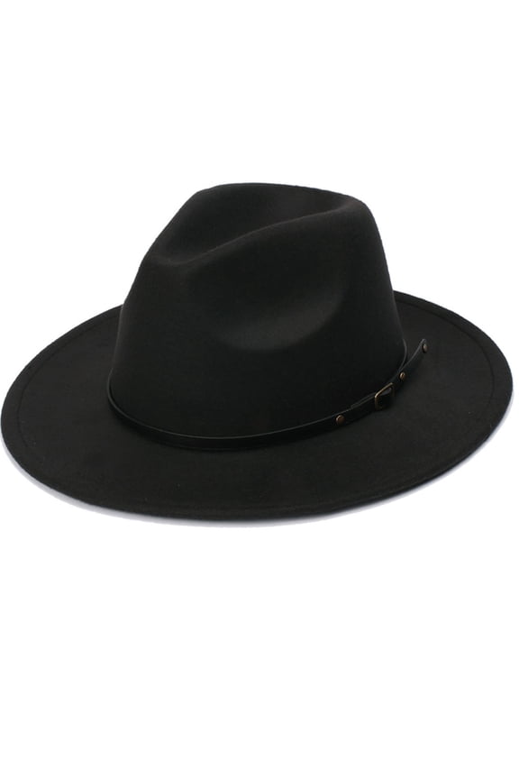 Felt Hats for Women,Fedora Hats for Women ,Felt Hats for Women Fedora,Hat Belt Buckle Wool Fedora Hat,Classic Floppy Panama Hats for Women with Belt,Wide Brim Fedora Hats for Women