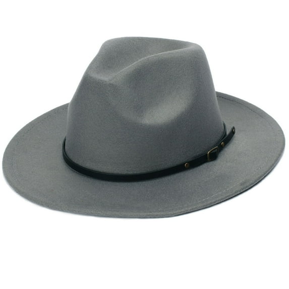 Felt Hats for Women,Fedora Hats for Women ,Felt Hats for Women Fedora,Hat Belt Buckle Wool Fedora Hat,Classic Floppy Panama Hats for Women with Belt,Wide Brim Fedora Hats for Women