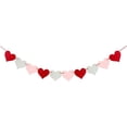 thumbnail image 1 of Felt Heart Garland, Pre-Strung Heart Banner, Valentine Hanging Decorations, Anniversary Party Decor, Wedding Heart Garland, Engagement Party Decorations, Home Wall Decor Supplies, 1 of 6