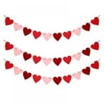 thumbnail image 1 of Felt Heart Garland for Valentines Day Decor - Pack of 30, Red, Rose, Light Pink Heart Banner Garland For Valentines Day Decoration, 1 of 6