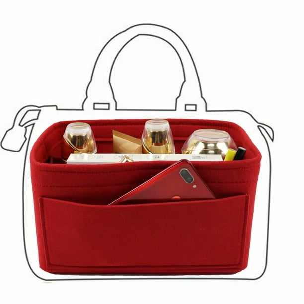 Felt Insert Bag Purse Organizer Bag in Bag Fits Speedy 35 Walmart Business Supplies