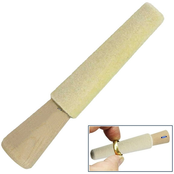 Felt Inside Ring Buff 3" Length Diameter 9/16" To 3/4" Jewelry Polishing