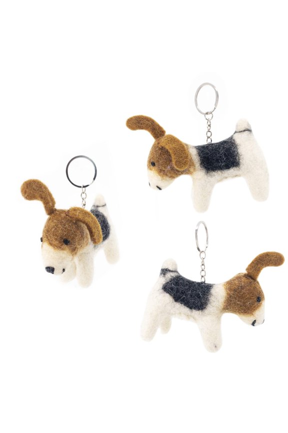 Felt Keychain - Jack Russell