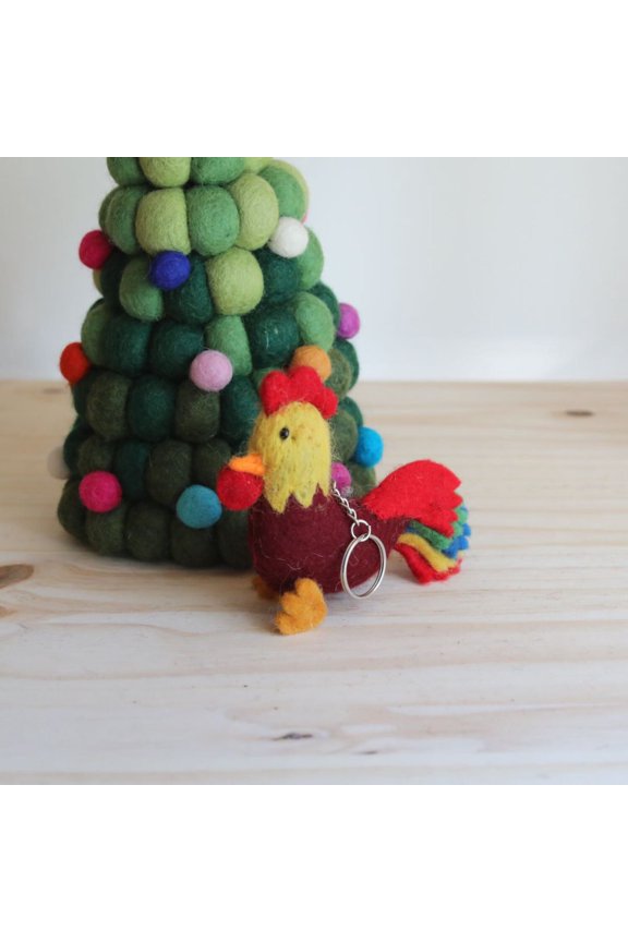 Felt Keychain - Rooster