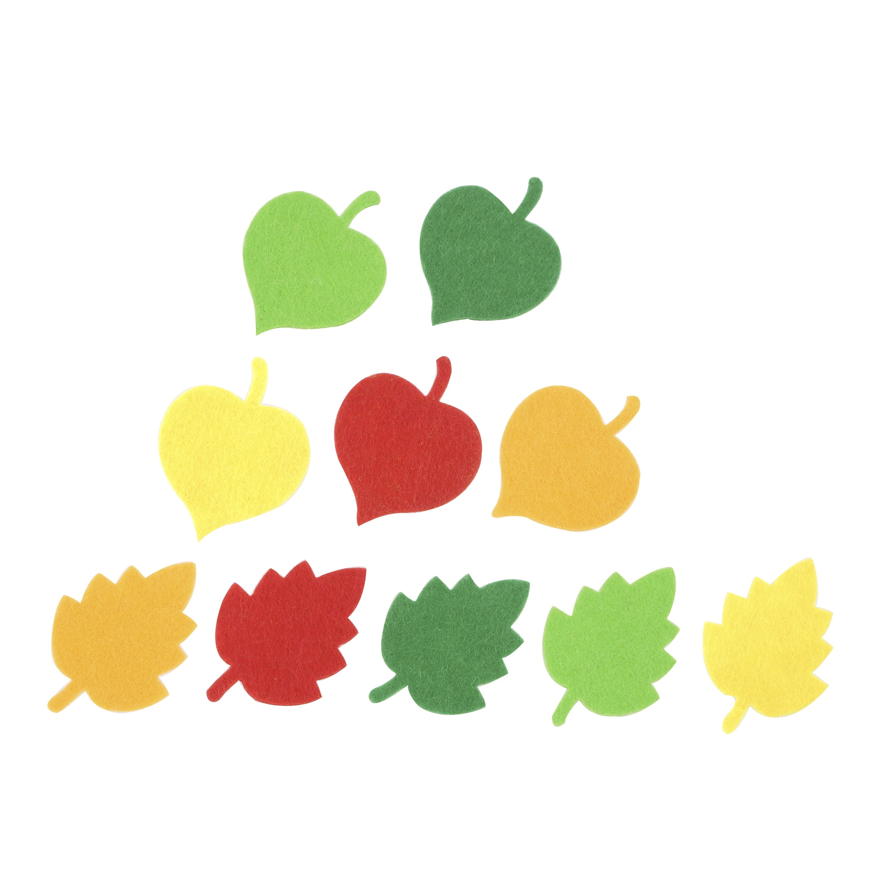 Felt Leaves Scrap Pack by Creatology – Assorted Pre-Cut Felt Leaf Shapes in Various Colors for Kids’ Crafts & DIY Projects - 12 Pack