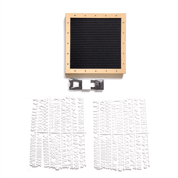 Felt Letter Board,Felt Message Board, Changeable Sign Boards , Baby Announcement Black