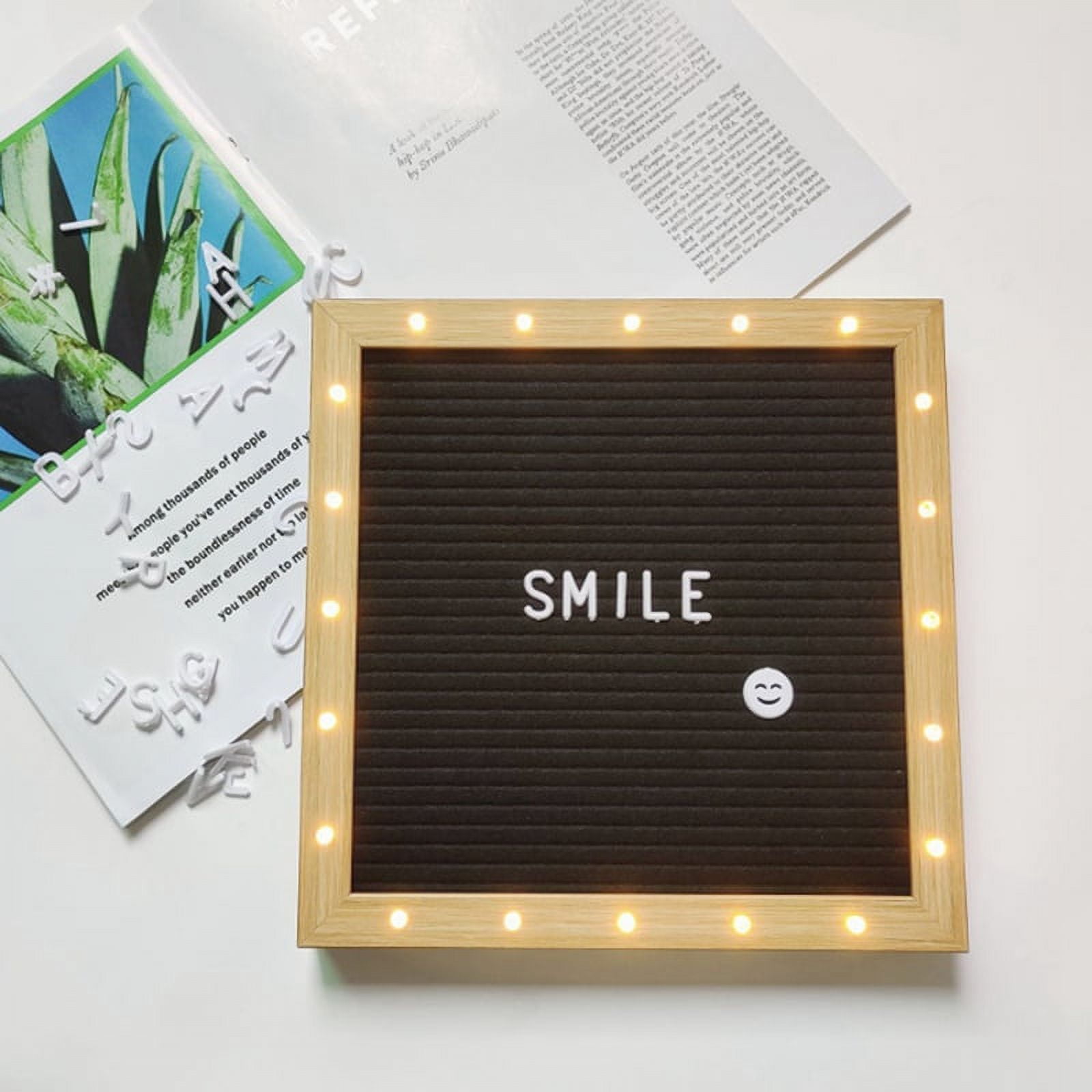 Felt Letter Board,Felt Message Board, Changeable Sign Boards , Baby Announcement Sign Grey