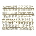 thumbnail image 1 of Uxcell Felt Letter Board Letters Numbers Symbols 3/4 inch Bronze Alphabet Message Board Changeable, 1 of 6