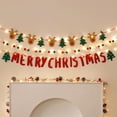 thumbnail image 1 of Felt Merry Christmas Banner String & Xmas Element Ornaments, Cute Cartoon Photo Props for Party, Christmas Party Decor for Enhancing Festive Atmosphere, Multicolor, 1 of 6
