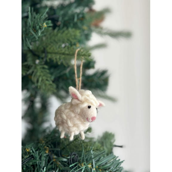 Felt Mini Sheep Ornament