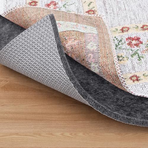 Felt Non Slip Rug Pads, Extra Large 1/4" Thick Felt and Rubber Backing, Shock Absorbing Carpet Pad for All Carpets and Hardwood Floors (2x3 Ft)