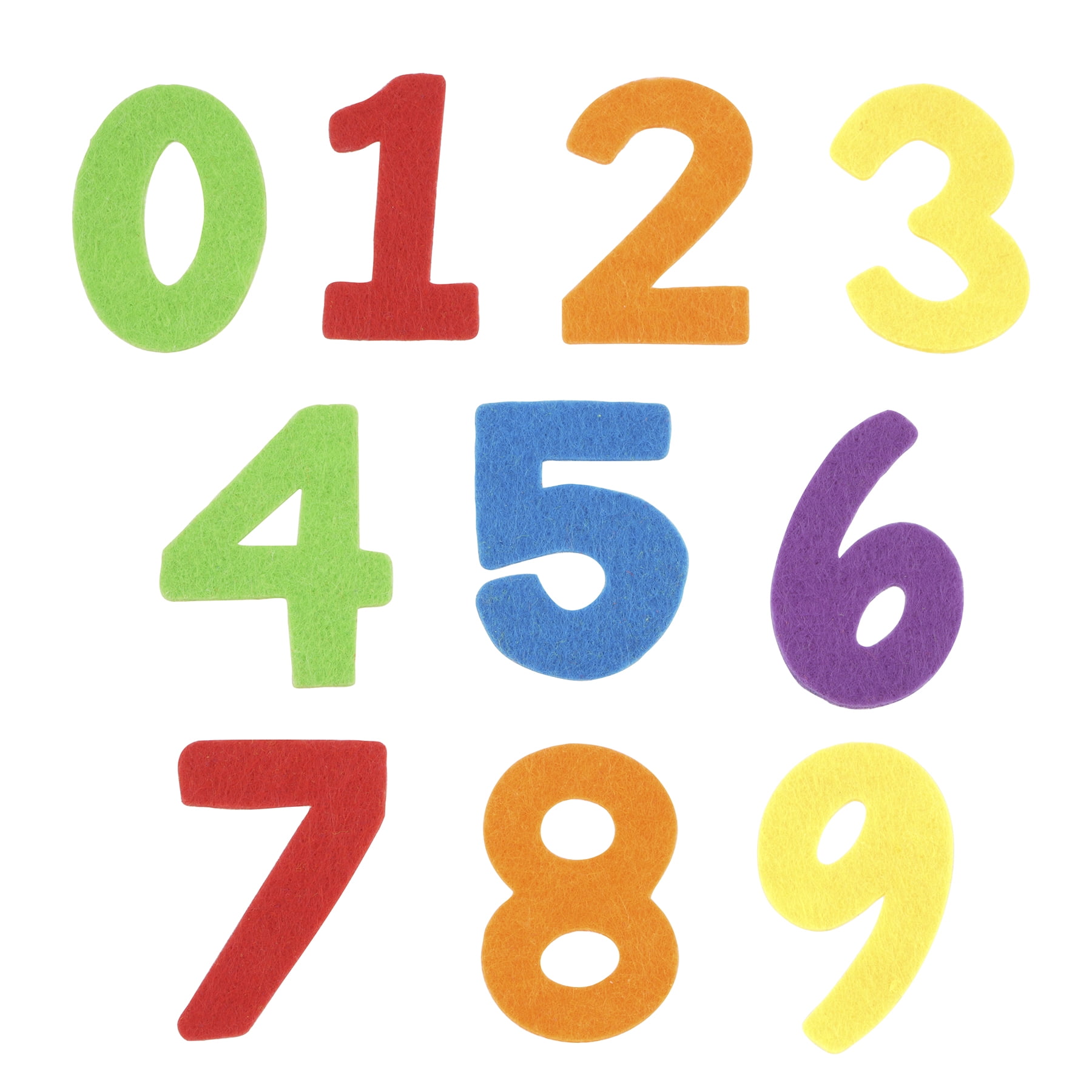 Felt Numbers Scrap Pack by Creatology – Assorted Color Pre-Cut Felt Numerals for Kids’ Crafts - Learning & DIY Projects - 12 Pack