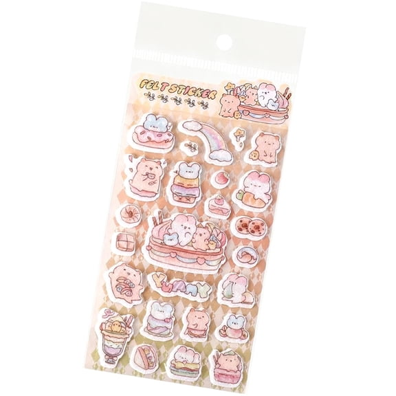Felt Paper Sticker For Art Craft Scrapbooking Journal Notebook Laptop Phone Case