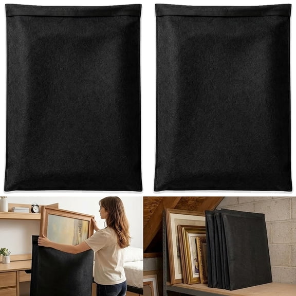 Felt Picture Frame Moving Bag, Reusable Mirror & Picture Moving Bag, for Artwork Canvas Painting Frames (Large)