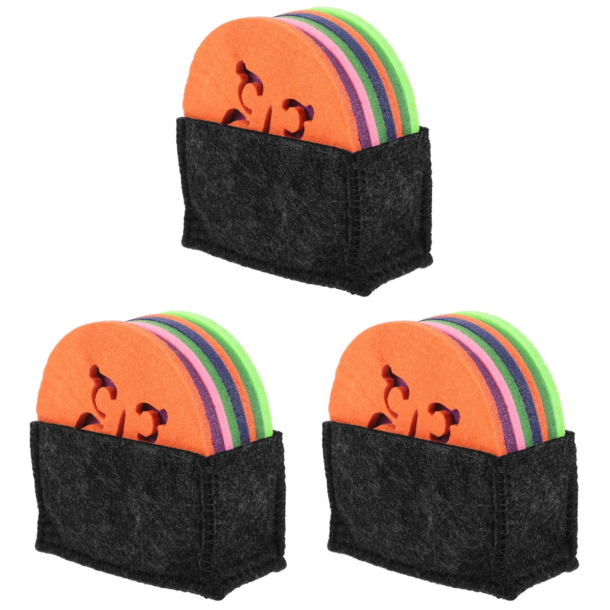 Felt Placemat Box Heat Resistant Material Dining Table Placemats Round