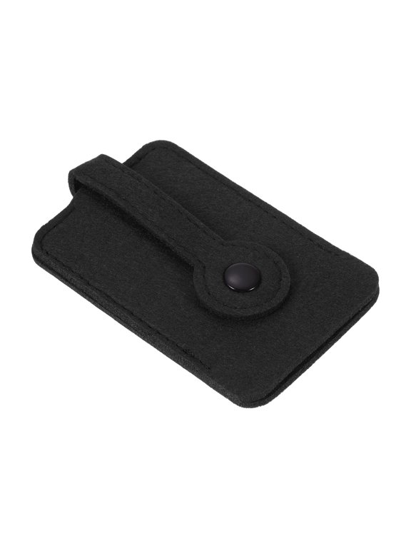 Felt Pullout Key Case Car Key Organize Pouch with Drawstring for Home Office Car Key, Black