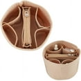thumbnail image 1 of Felt Purse Organizer Insert Black (Round 5.1x4.65in) Materials Efficient Storage Practical Design DIY, 1 of 9