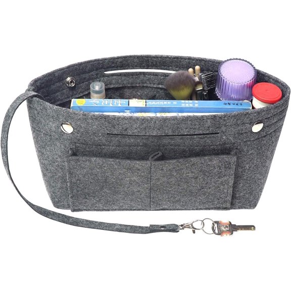 Felt Purse Organizer Insert Handbag Organizer,Tote Bag in Bag Organizer Fits Speedy Neverfull with Handles