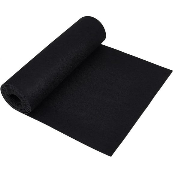 Felt Roll Black Craft Felt Fabric 118x15.7inch Nonwoven Felt Roll for DIY Arts & Crafts Patchwork Sewing Deocoration 2mm Thick Black