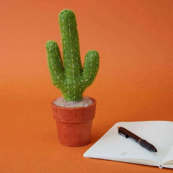 Felt Saguaro Cactus Pot