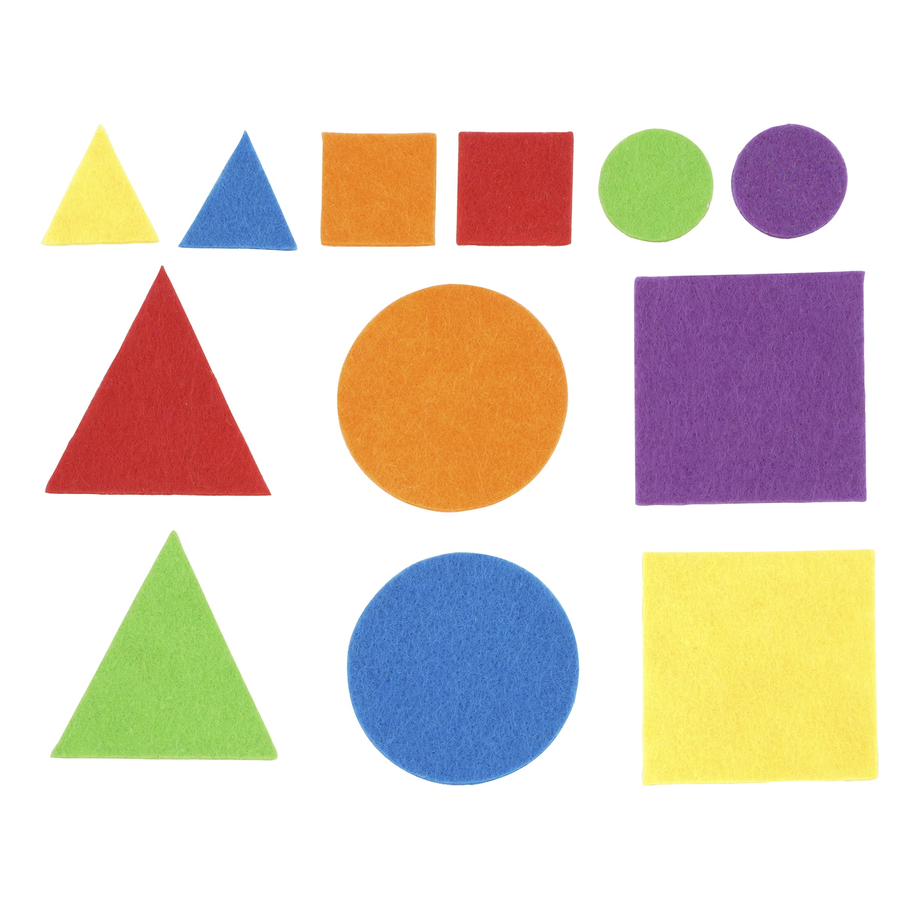 Felt Shapes Scrap Pack by Creatology – Assorted Color - Size & Style Pre-Cut Felt Pieces for Kids’ Crafts & DIY Projects - 12 Pack