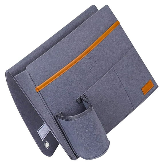 Felt Storage Bag Hand Rest Laptop Computer Sofa Armrest Pouch Bed Table for Laptop Pocket Organizer Pouch Storage Pouch