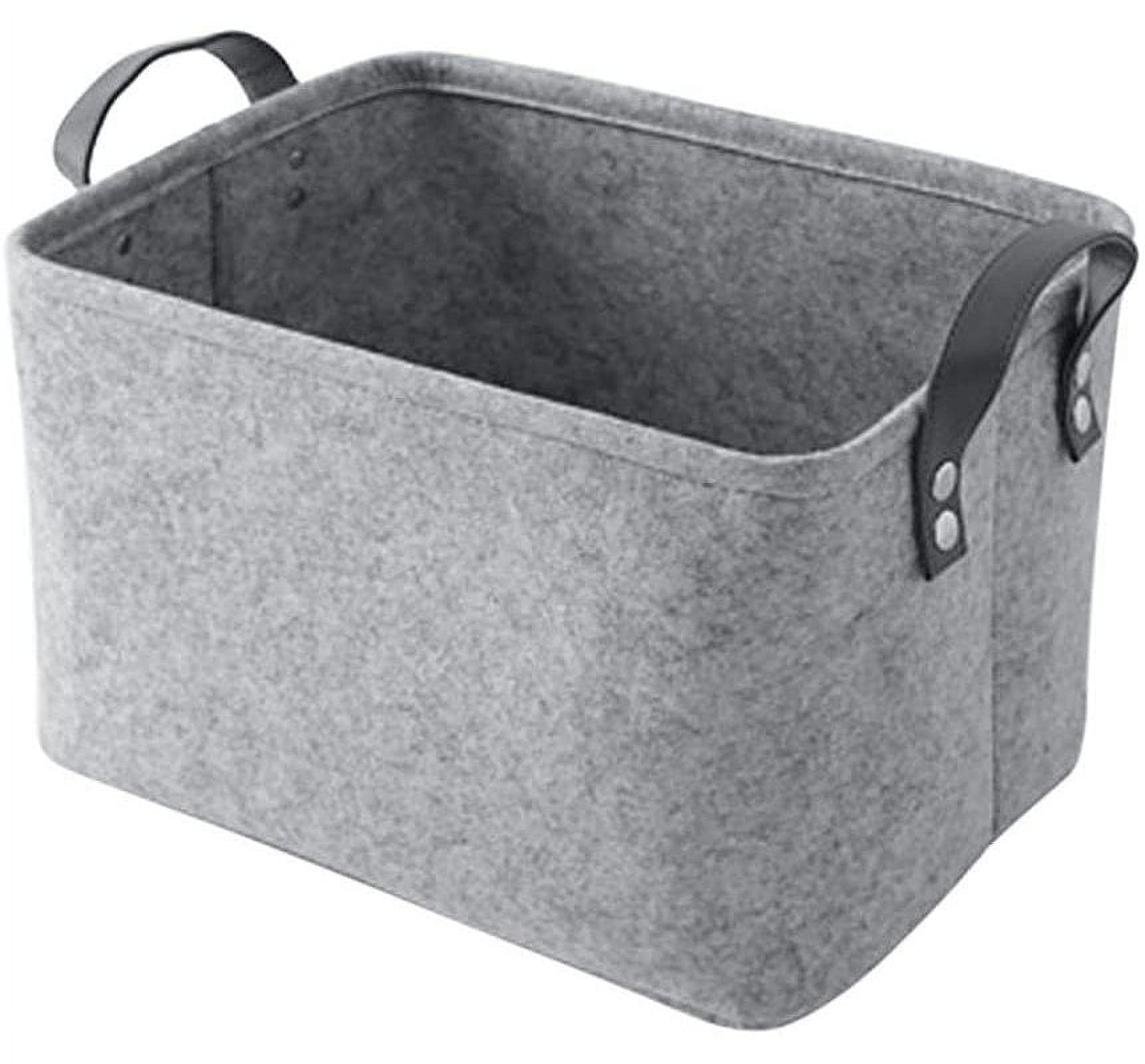 Felt Storage Bag Laundry Basket Storage Basket Felt Basket with Handle