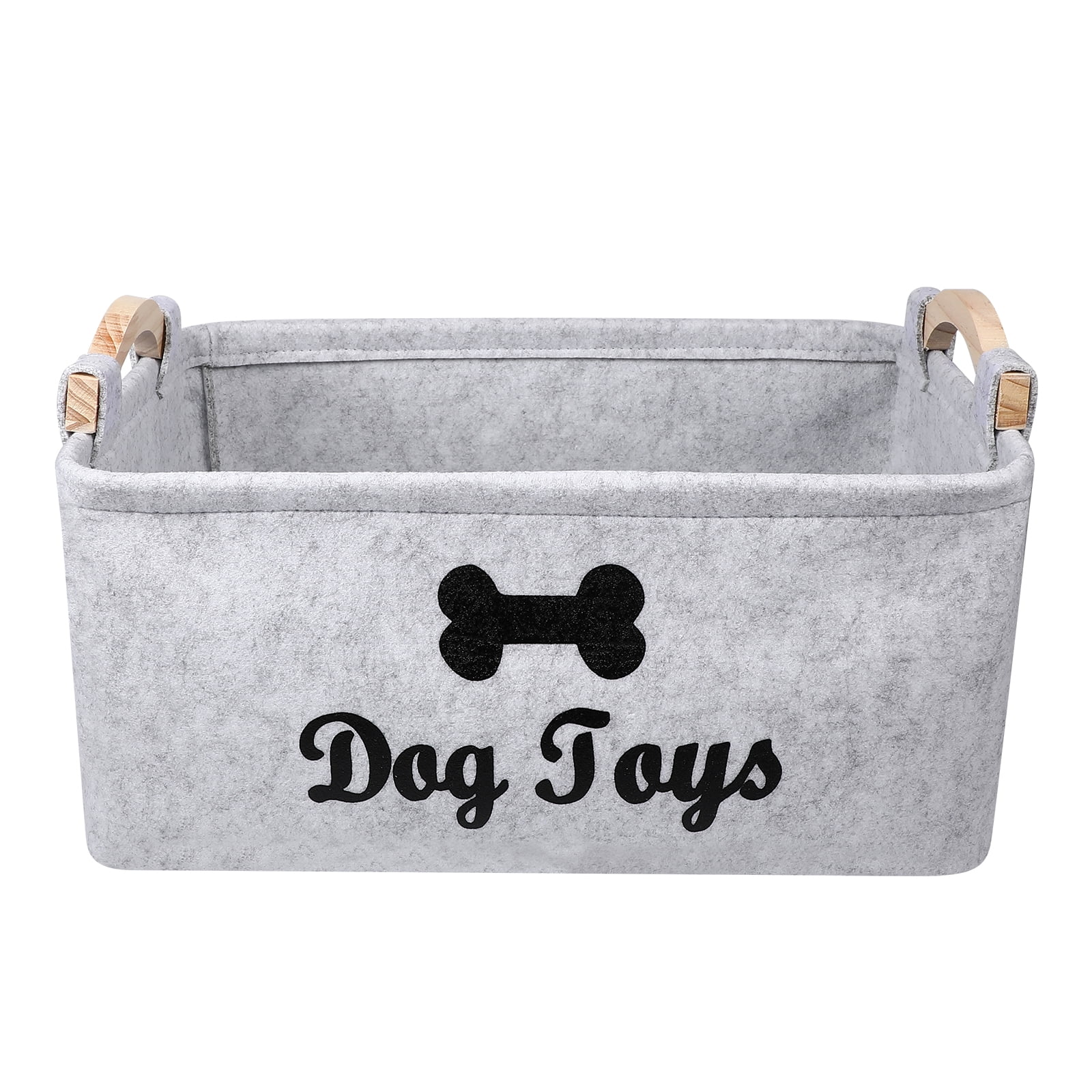Felt Storage Box Pet Supplies Sundries Collection Box Felt Pet Toy Organizer Pet Clothes