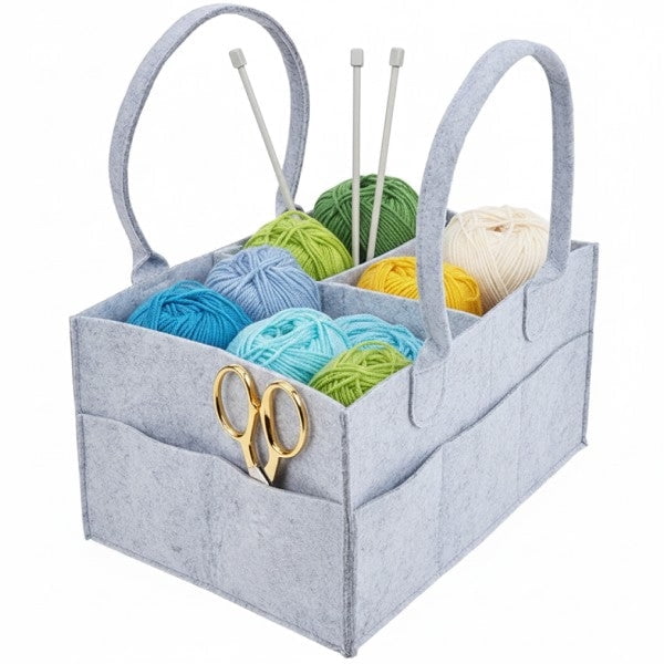 Felt Storage Racks Foldable Felt Storage Caddy with Handles - Walmart.com