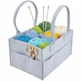 thumbnail image 1 of Foldable Felt Storage Caddy with Handles, 1 of 5