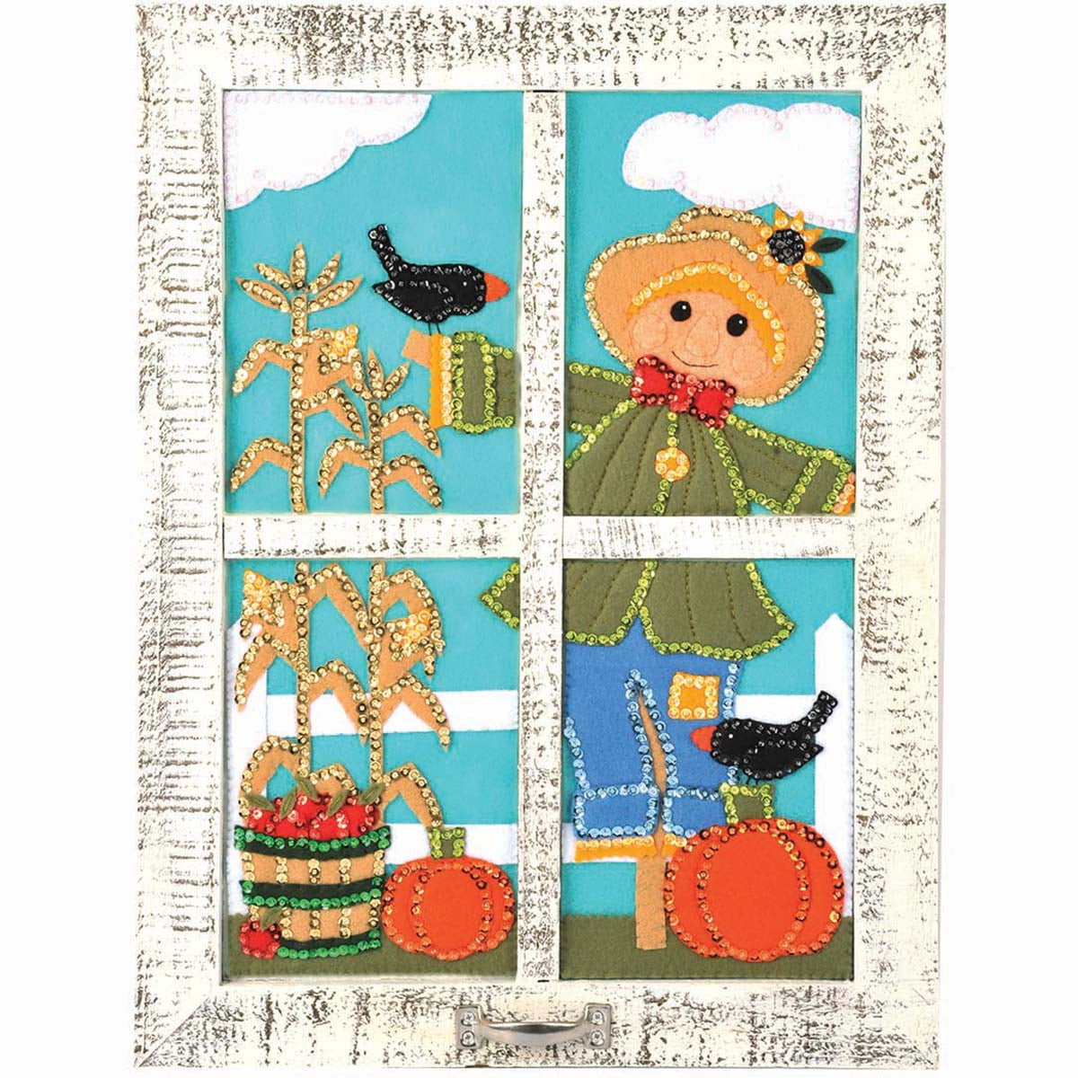 Felt Street™ Happy Harvest Window Wall Hanging Felt & Sequin Kit
