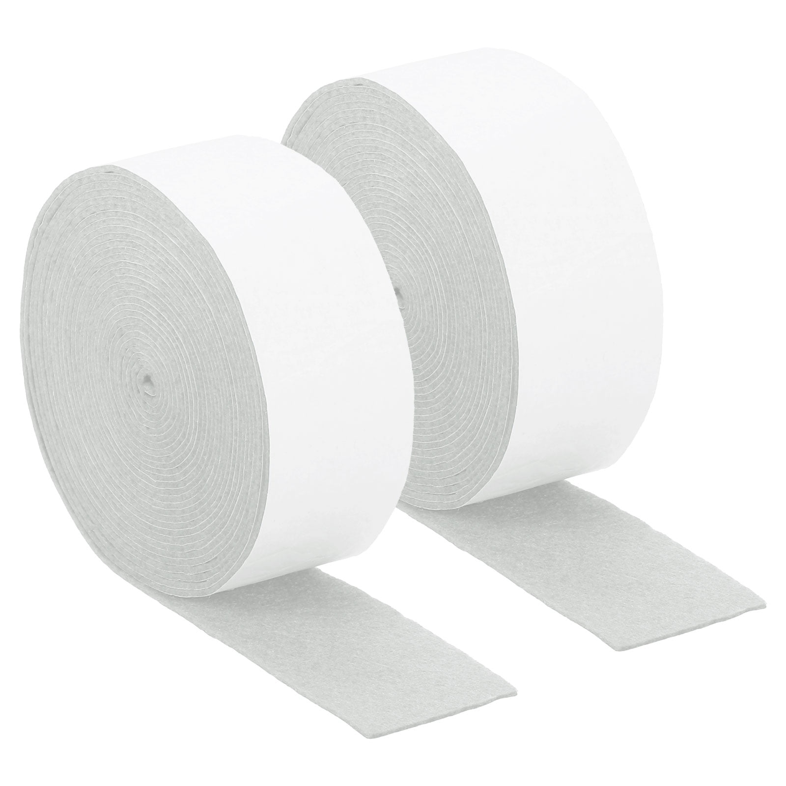 Felt Strips with Adhesive Backing, 2 Pack 1-4/7" x 197" x 0.06" Adhesive Felt Strips Anti Scratch Furniture Felt Tapes Self-Stick Felt Pads for Protecting Hardwood Floor, White