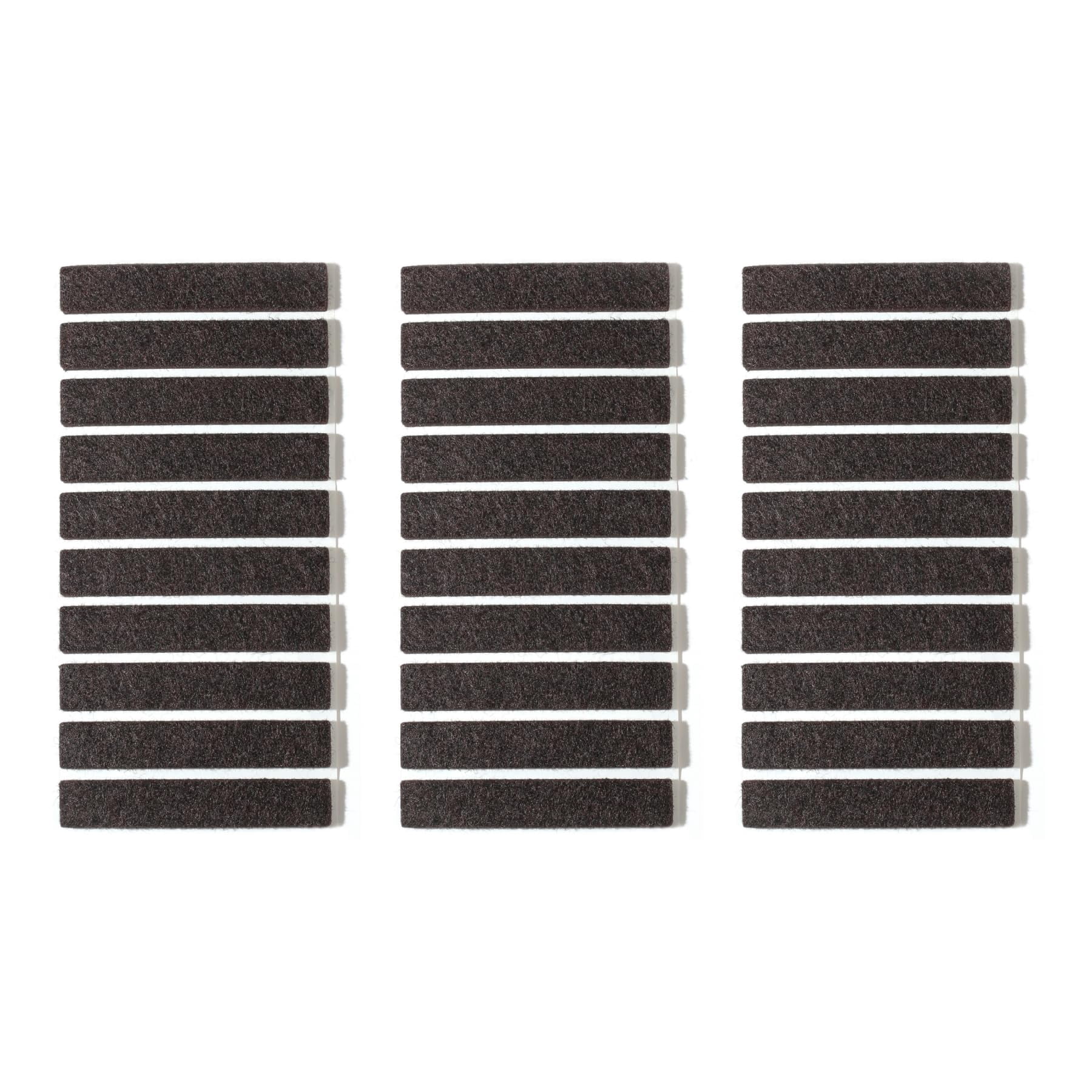Felt Strips With Adhesive Backing For Furniture - Pads Hardwood Floors  Chair Feet Floor Protector Sliders 30 3 X 1/2" Rectangular Brown