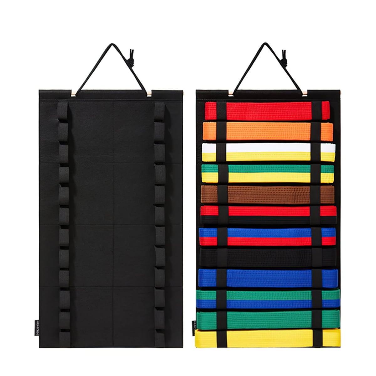 Felt Taekwondo Belt Display Rack, 12 Belts Karate Belt Display Rack ...