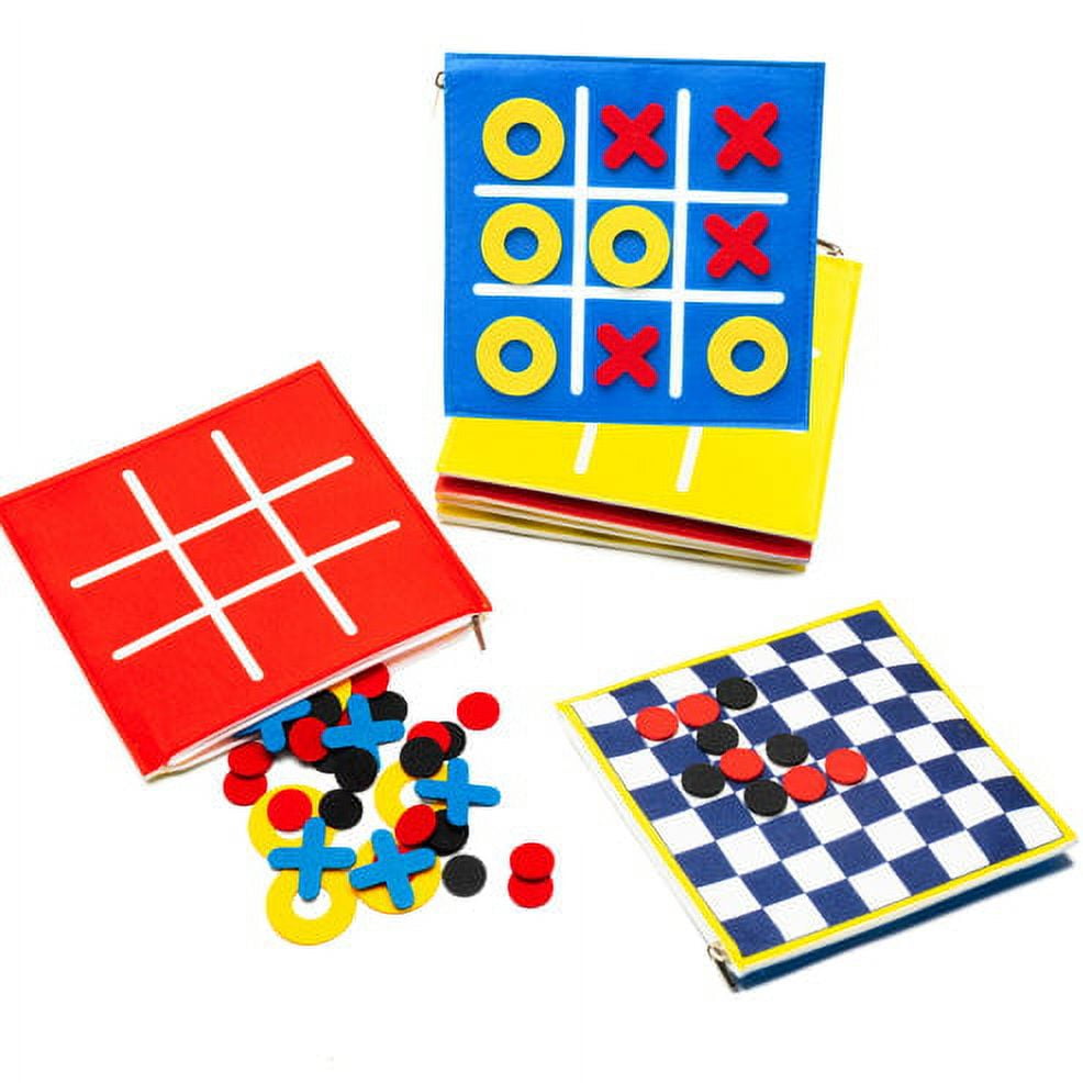 Sosation Tic Tac Toe Pack of 24 Foam Tic Tac Toe Mini Board Game for Kids,  Birthday Party Favors, Goody Bag Fillers, End of Year Gifts for Students