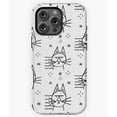 thumbnail image 1 of Felt Tip Cat Nyan Drawing Style M2768 Phone Case for iPhone 17 16 15 14 13 12 11 Pro Max, 1 of 2