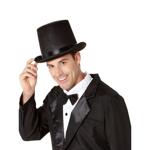 Rubies Black Classic Deluxe Top Hat for Adults; Unisex One Size