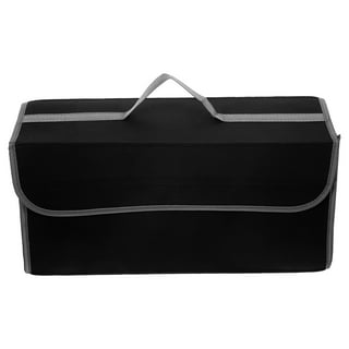 Felt Trunk Storage Bag Portable Tools Organizer Foldable Driving Bag  Storage Pouch for Car Van (Grey)