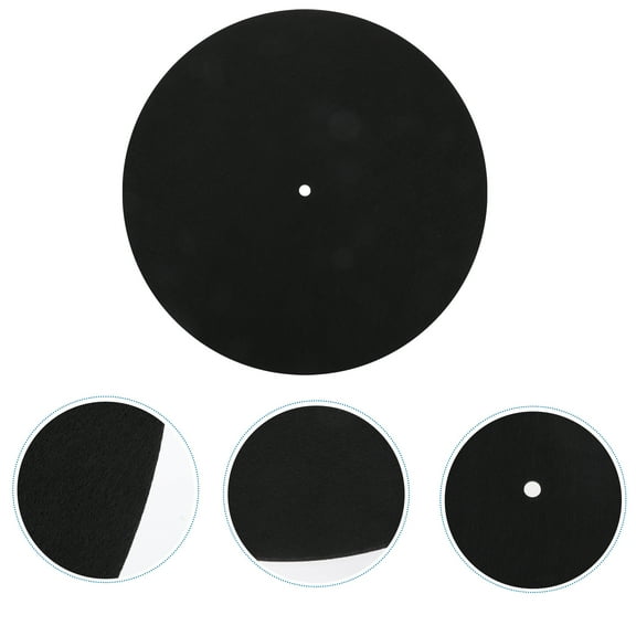 Felt Turntable Mat Slipmat 7 inch Turntable Platter Mat Felt Pad for Turntable Disc Improves Sound Reduces Noise 3mm