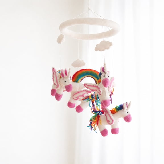 Felt Unicorn Baby Mobile