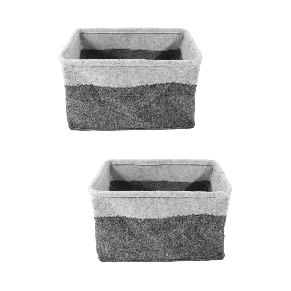 Felt Woven Basket Laundry Hamper Foldable Fabric Storage Cubes Bin