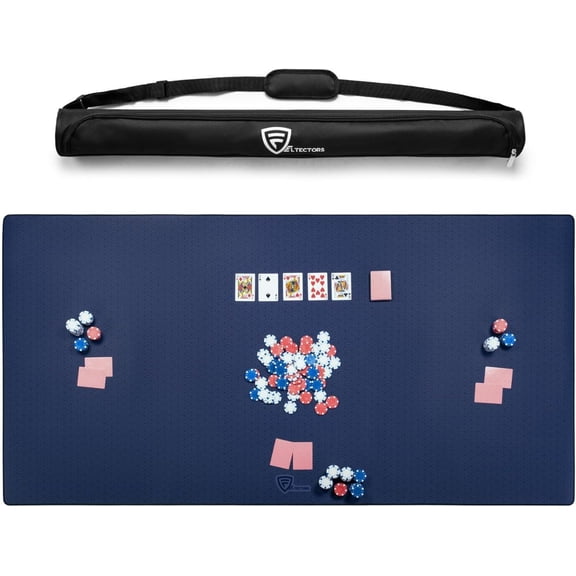 Feltectors Board Game Mat Table Cover 36 x 72 in- Blue