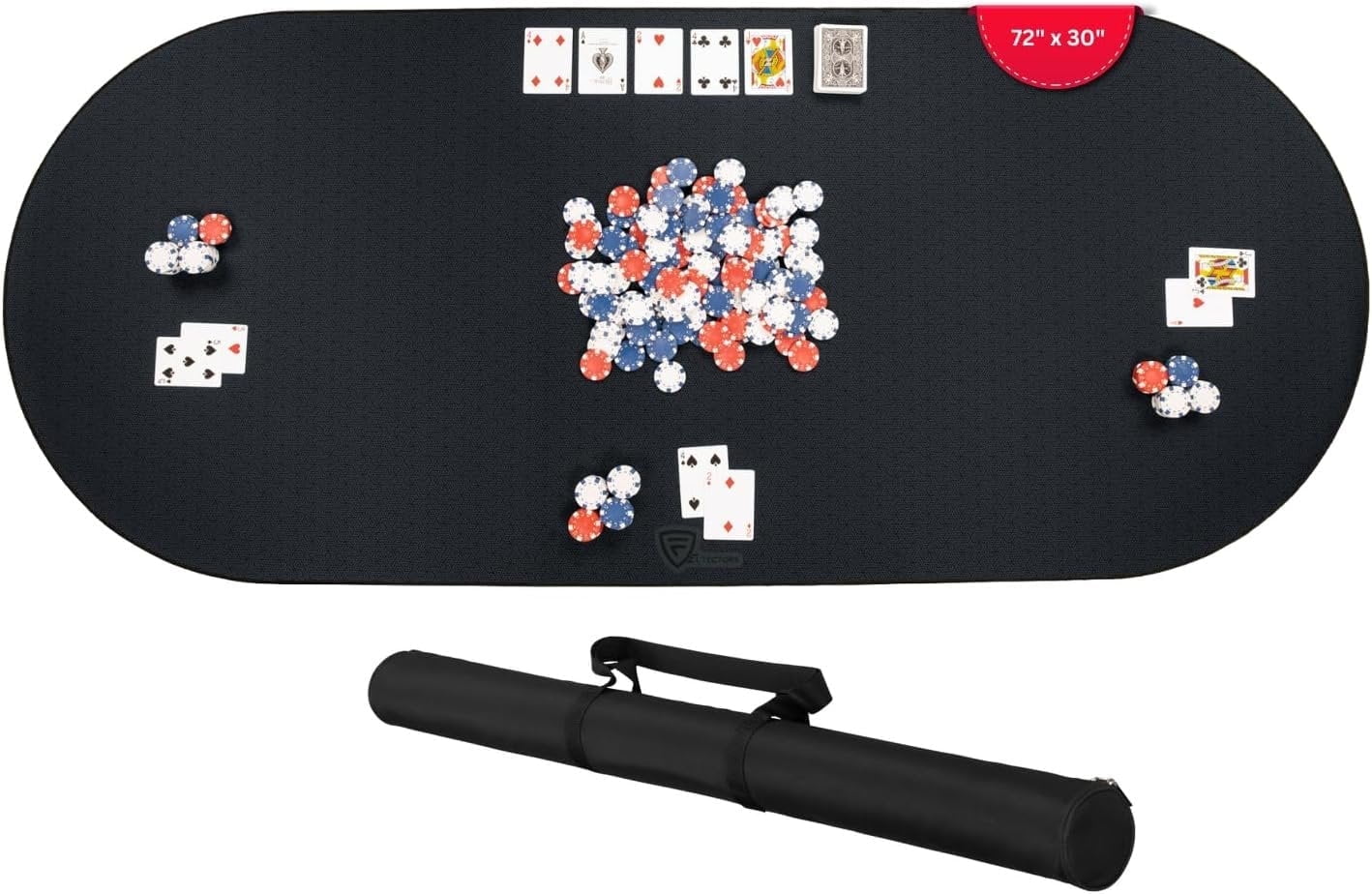 Feltectors Board Game Mat, Table Cover for Mahjong, Poker, Playing Cards, Tile Games, Dominoes 72 x 30 inch